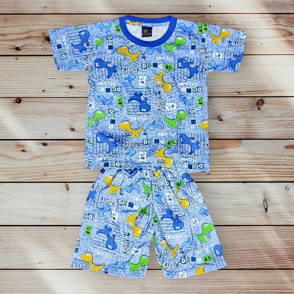 SETELAN ANAK LAKI-LAKI / PAKAIAN SETELAN COWOK Hayami Motif Dino