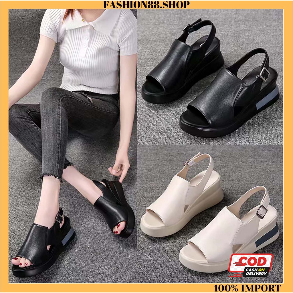 Sepatu Sandal  Wanita Sandal Gunung Sandal Wedges Import Premium Quality