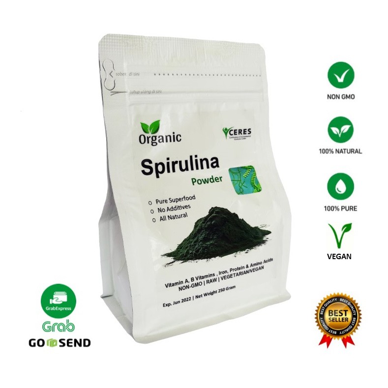 Spirulina Powder, Spirulina Platensis Powder (250gr)