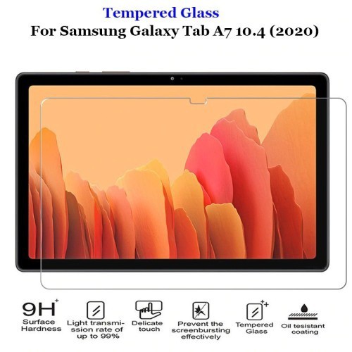 Tempered Glass Samsung Tab A7 10.4 2020 T500 T505 10.4 Inchi Screen Protector Anti Gores Kaca Tablet