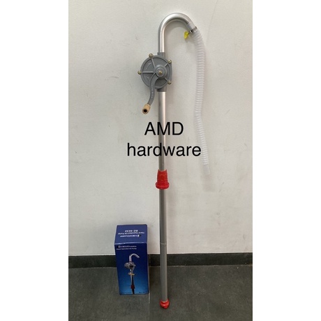 POMPA OLI TANGAN BENSIN MINYAK ALUMINIUM DRUM BESI HAND OIL PUMP ROTARY MANUAL PERTAMINI BENZ