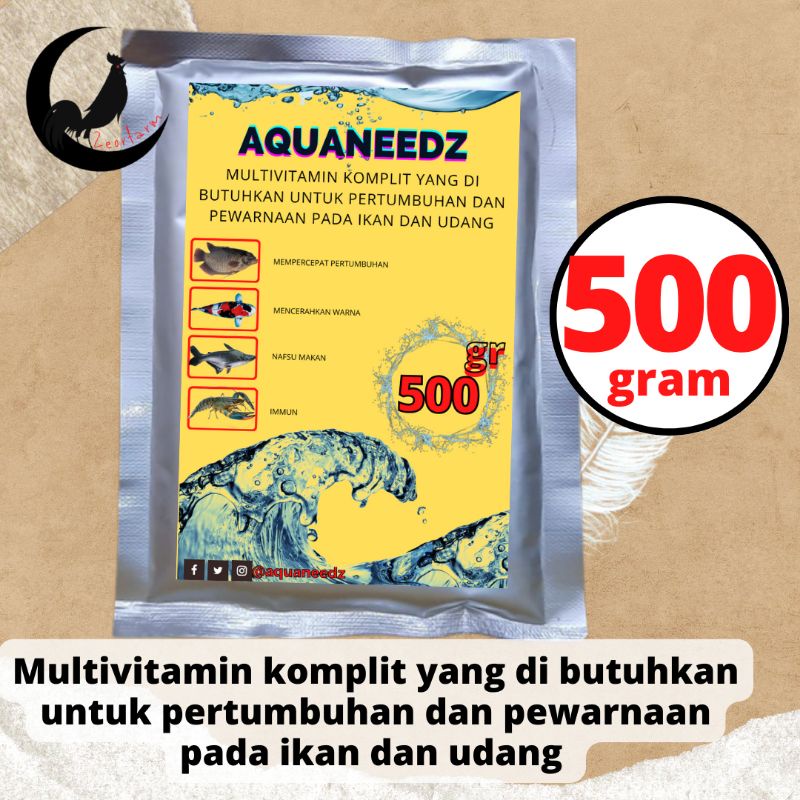 pendongkrak pertumbuban mencerahkan warna ikan dan udang aquaneedz zeorfarm