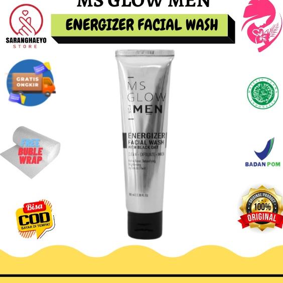 Sudah READY.. Ms Glow Men Facial Wash / Facial wash Ms Glow Men / MS Glow Men Sabun Wajah /  Facial