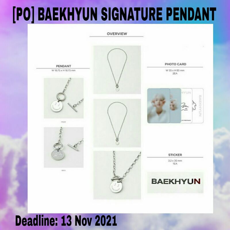 BAEKHYUN SIGNATURE PENDANT