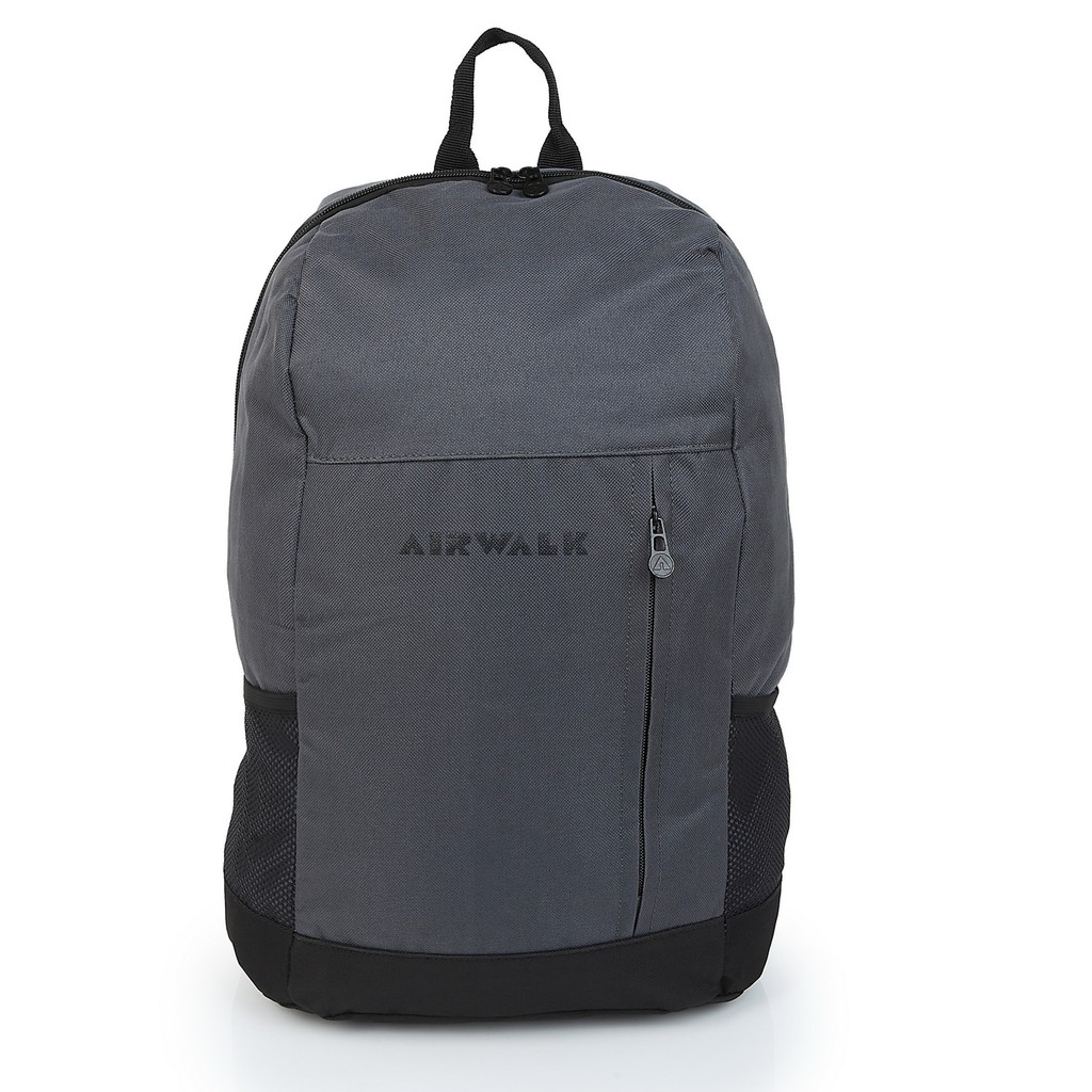 Tas Ransel Laptop Punggung Backpack Tas Sekolah Anak Pria Wanita AIRWALK Grey A5 100% ORIGINAL Murah