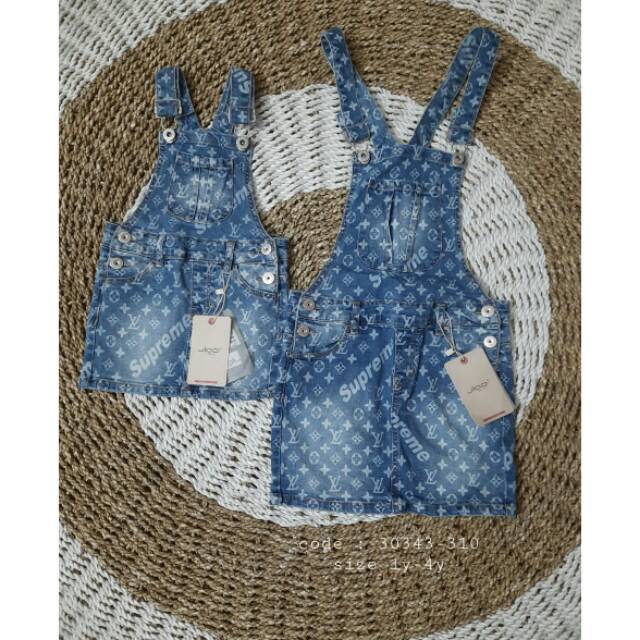 Overall Denim Supreme Impor Anak Perempuan