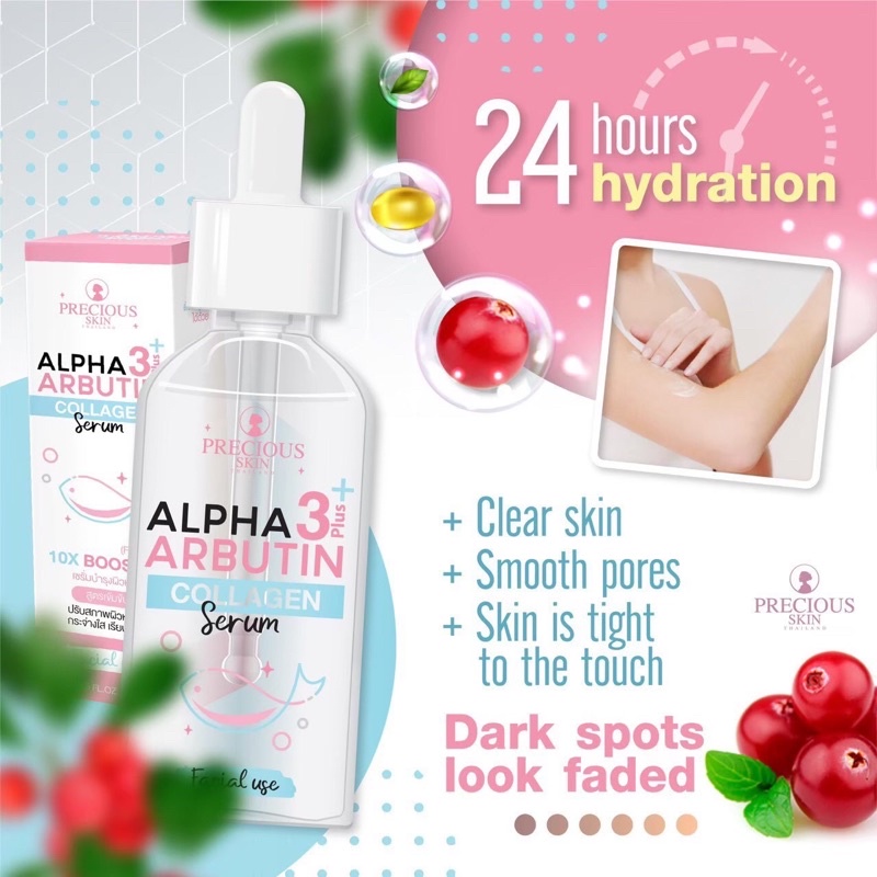 Precious Skin Alpha Arbutin 3 Plus Collagen Face Serum