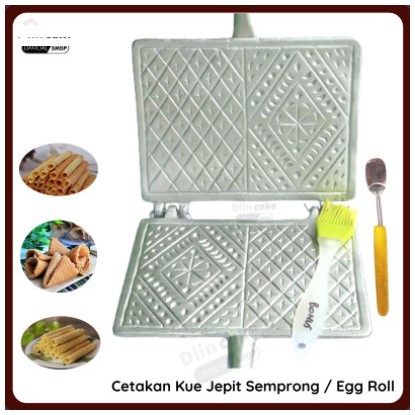 Cetakan Kue Egg Roll/Jepit/Semprong/Opak Gambir Besar Cetakan kue semprong cetakan kerupuk gambir