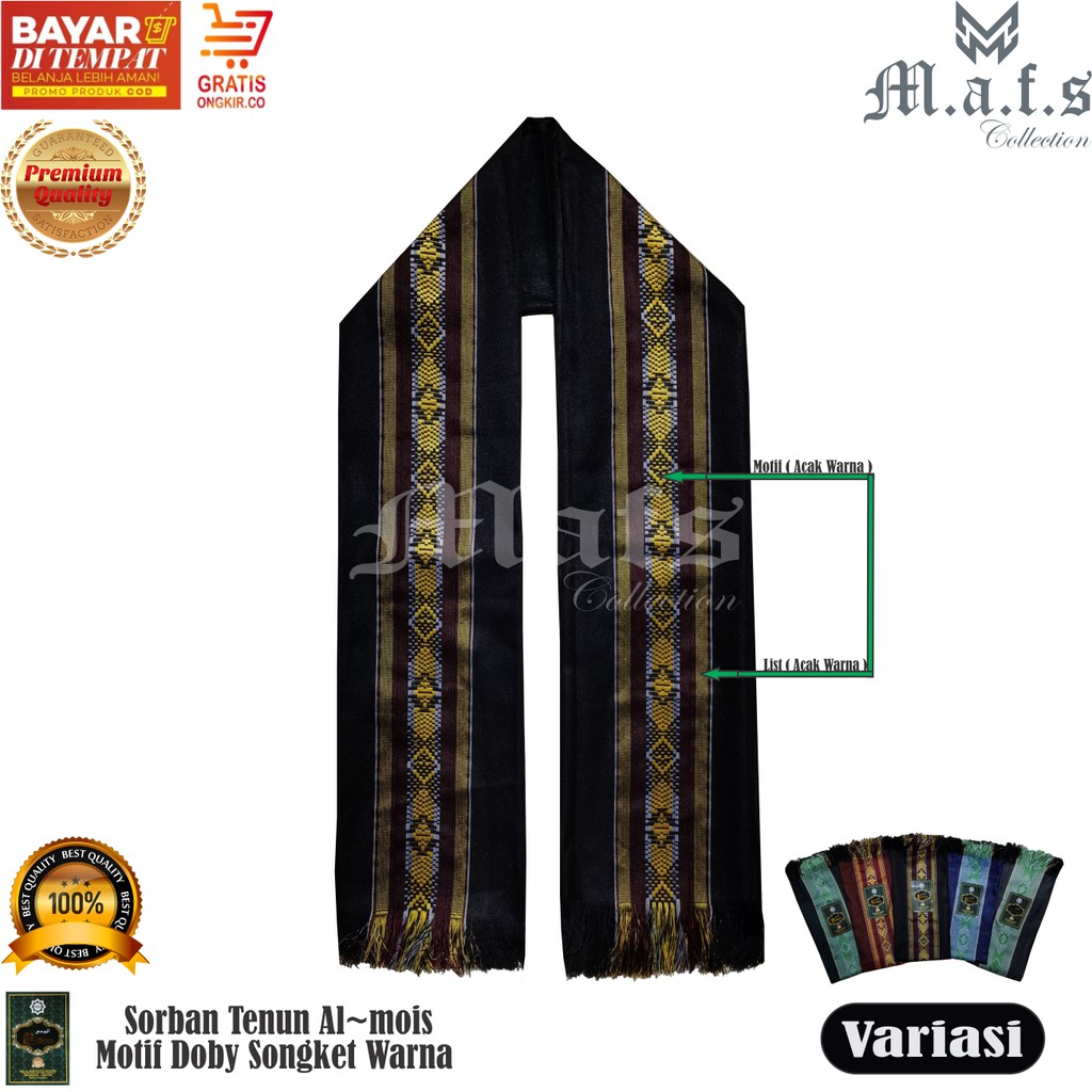 Sorban Rida Sorban Almois Panjang 135 x 95cm
