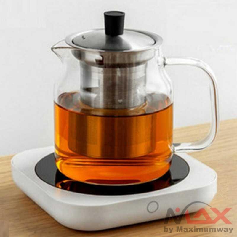 LivingHome Pemanas Eletrik Tatakan Gelas Teapot Coaster Heating DS1287 Warna Putih