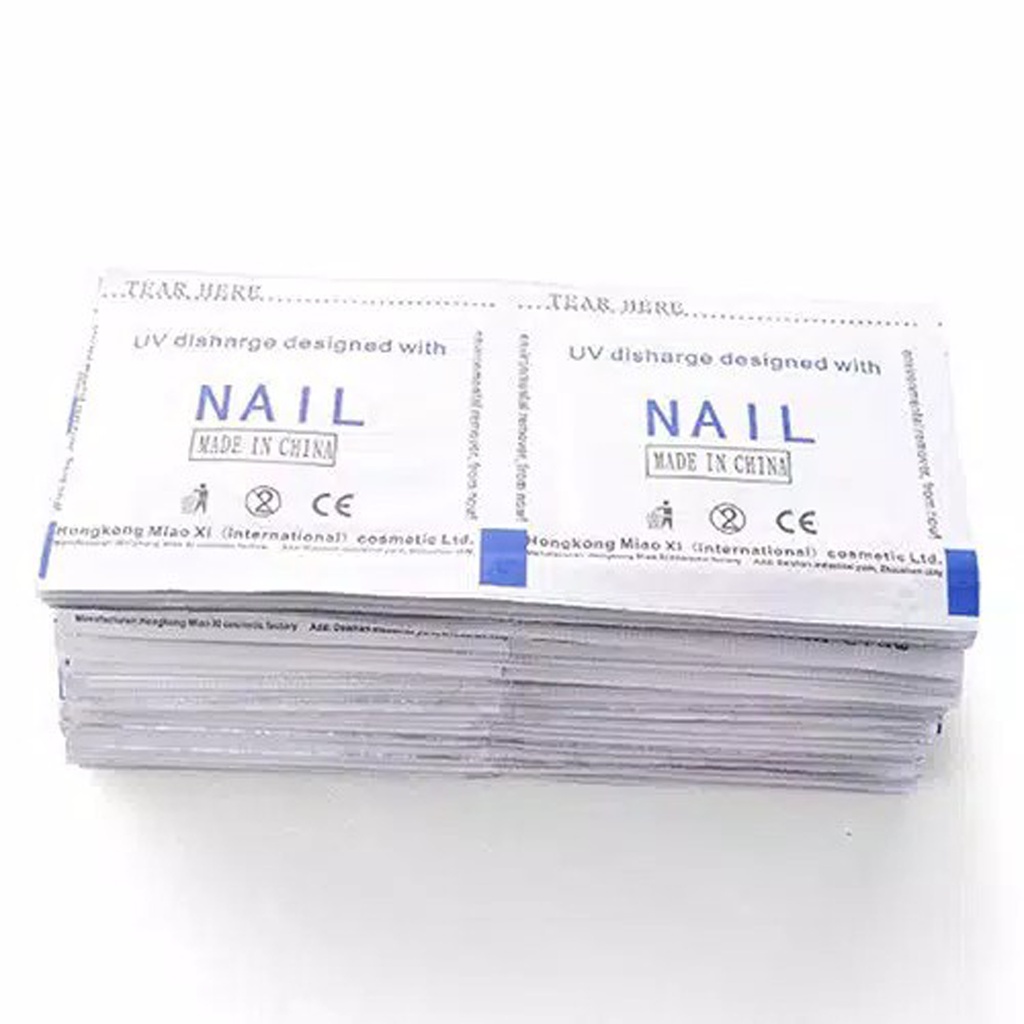 INFY - R594 (1PCS) UV Gel Nail Polish Remover &amp; Cleaner Wraps Foil Wipe Penghapus Kutek Gel