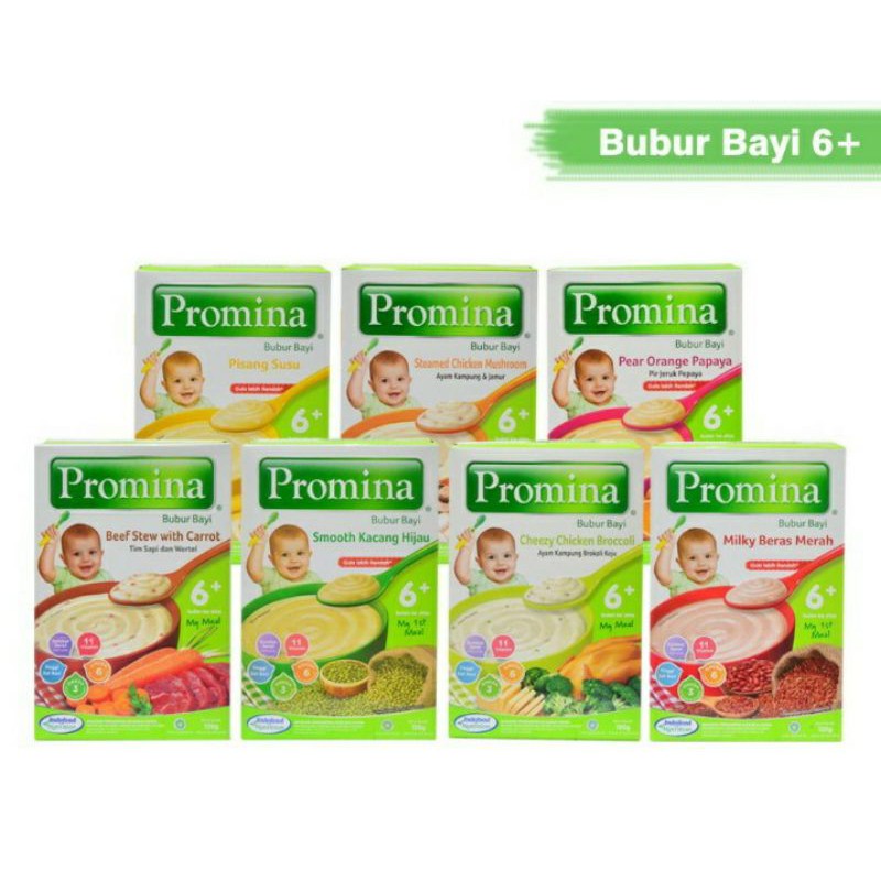Promina Bubur  Bayi 6 bulan 120 gram bubur susu bubur bayi instan