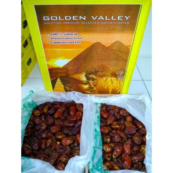 

Kurma Kiloan Mesir Golden Valley Original / Kurma Golden Valley 10Kg