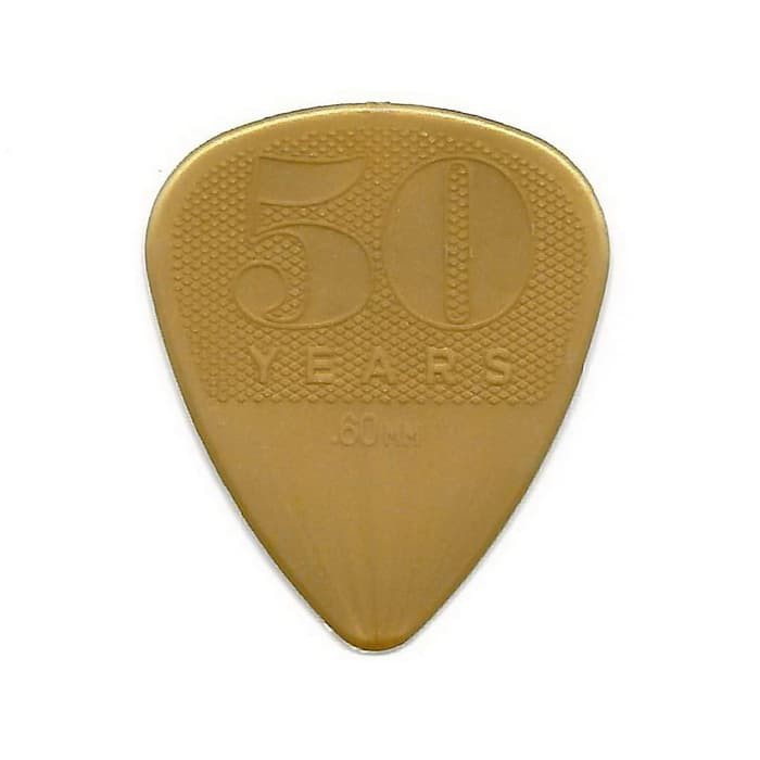 Dunlop 50th Anniversary Gold Nylon Pick Gitar