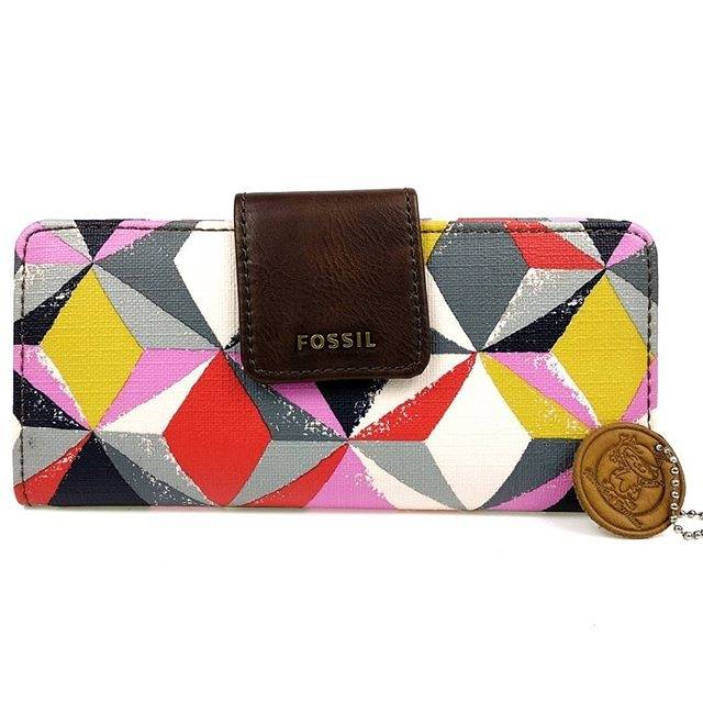 Dompet Wanita ORI FOSSIL MADISON TAB MULTI COLOR