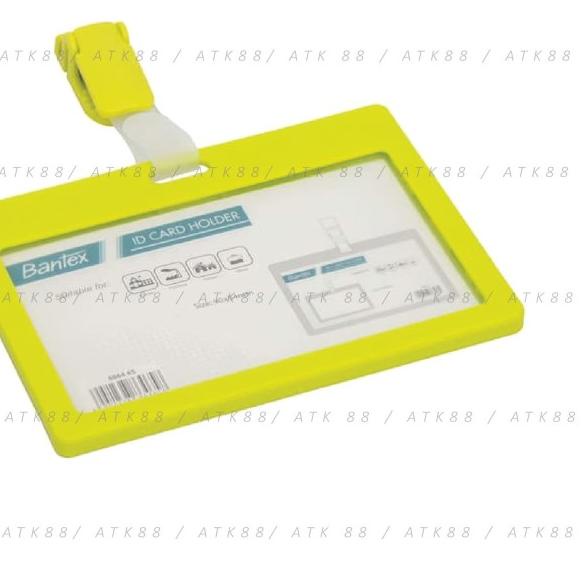 

✻ Bantex ID Card Holder With Clip 90x54mm Landscape #8864 ☊