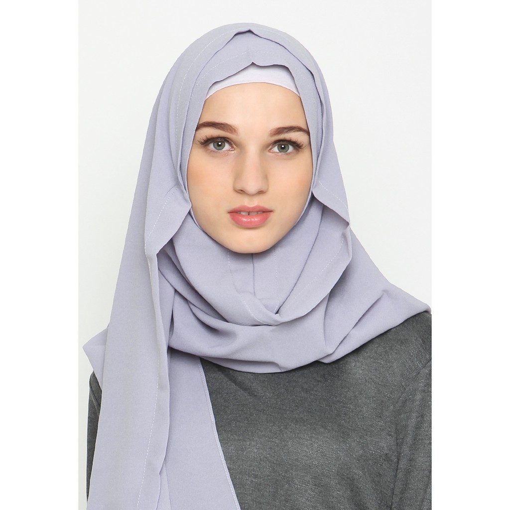 ZM Zaskia Mecca Nevan Purple Hijab Shopee Indonesia