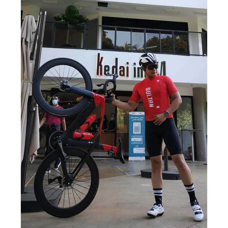 SXB SULTAN RED BIG LOGO ROAD BIKE JERSEY