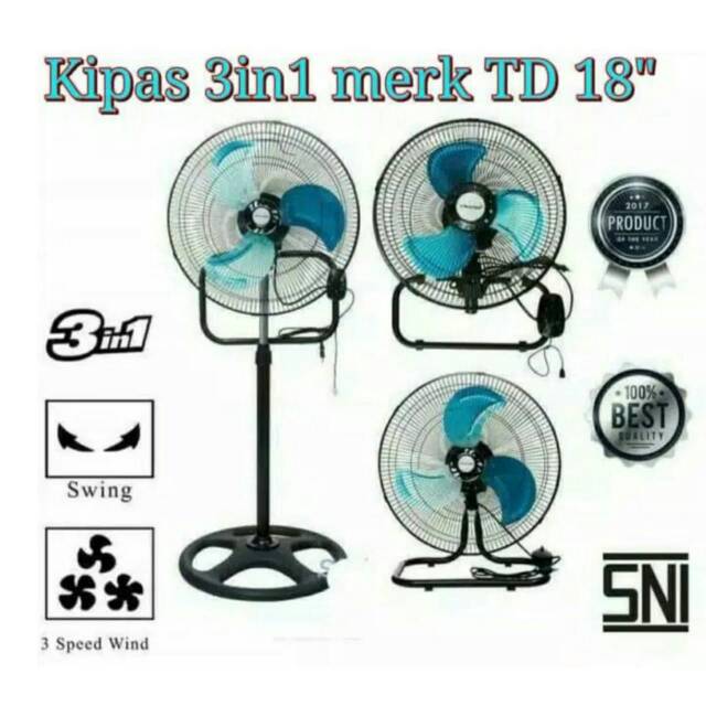 Kipas 3in1 MerkTD 18