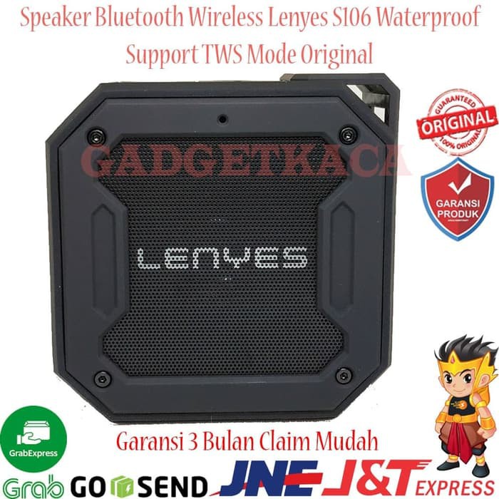 Speaker Bluetooth Wireless TWS Lenyes S106 Waterproof IPX-7 Original