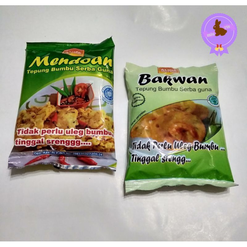 

1 Pcs Tepung Bumbu Serbaguna Mendoan & Bakwan Alida