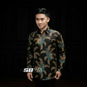 Kemeja Baju Batik Pria Lengan Panjang Dewasa Modern Shopee Haul