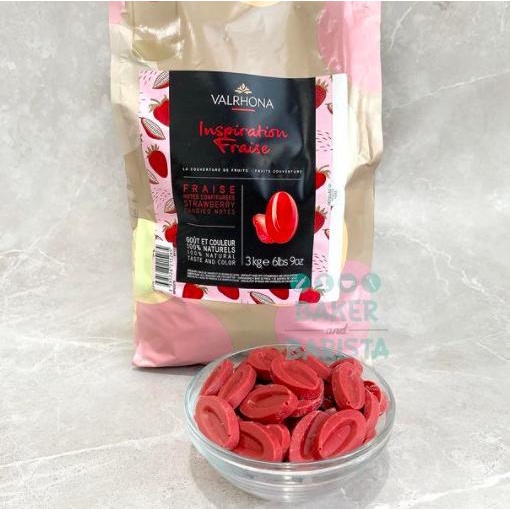 

Valrhona Chocolate Inspiration Strawberry Fraise 1kg Couverture bakernbar99 Diminati Banget