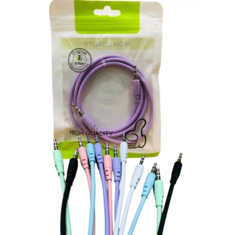 KABEL TEBAL SOLID AUX MACARON 1 IN 1/JACK 3.5MM AUDIO