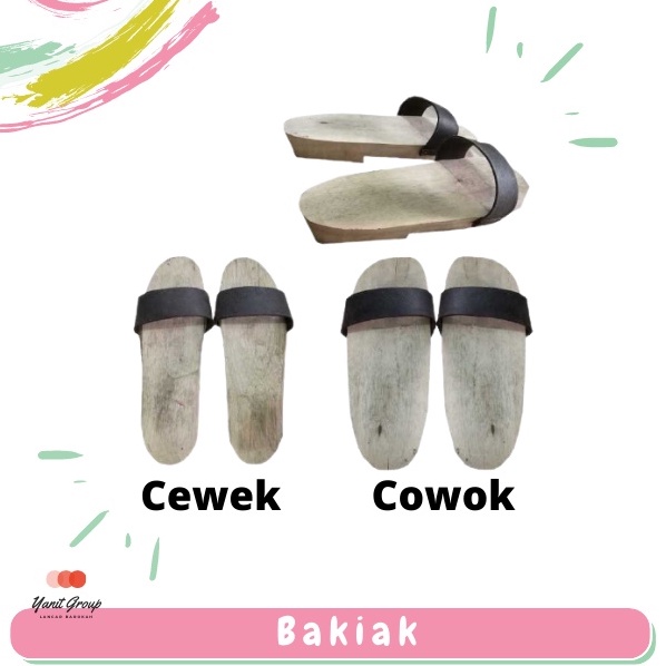 Sandal Bakiak Kayu Klompen Jepang