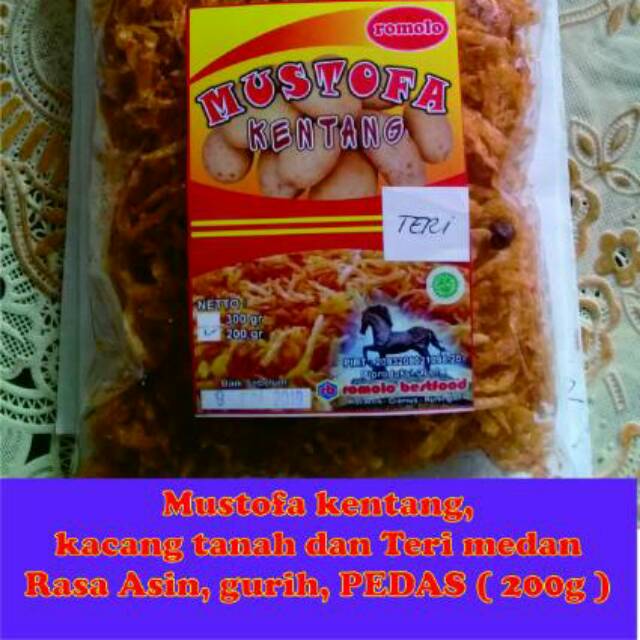 

Mustofa kentang crispy Kacang tanah dan Teri Medan