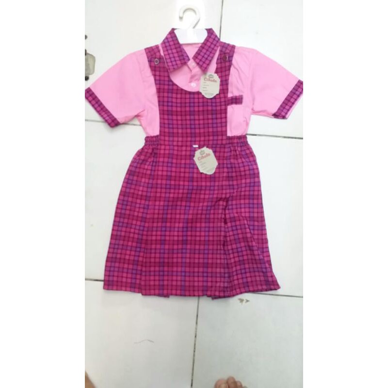 baju setelan sekolah anak perempuan || baju seragam anak sekolah tk || baju seragam anak paud