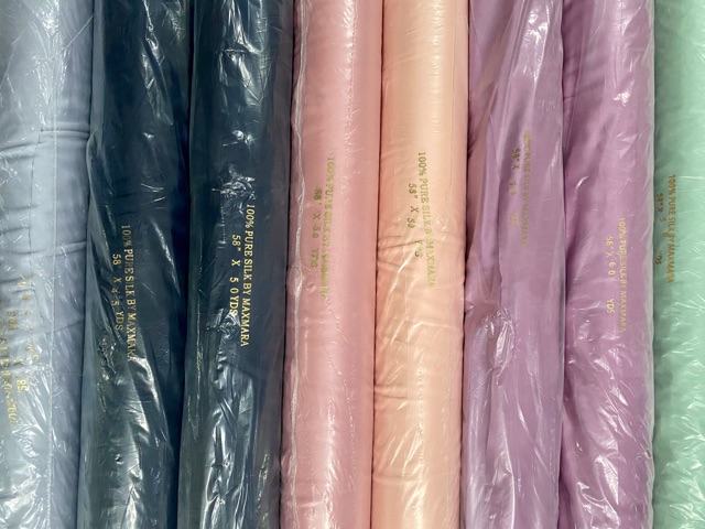 {BEST SELLER} KAIN MAXMARA PURE SILK 100% SATIN MAXMARA PREMIUM QUALITY TERMURAH ROBERTO VELVET ORI