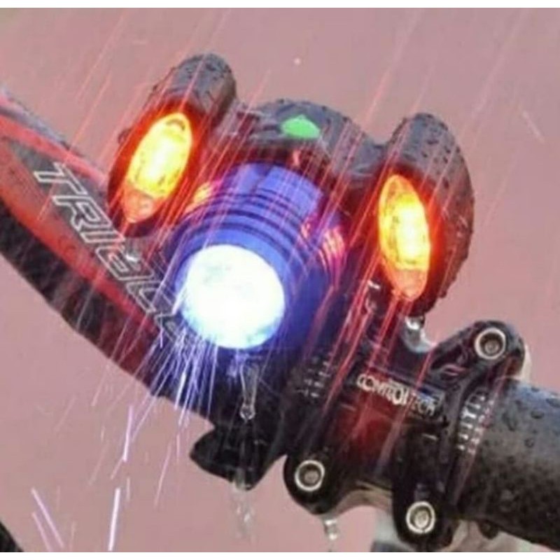 LAMPU DEPAN SEPEDA SUPER TERANG LED WATERPROOF