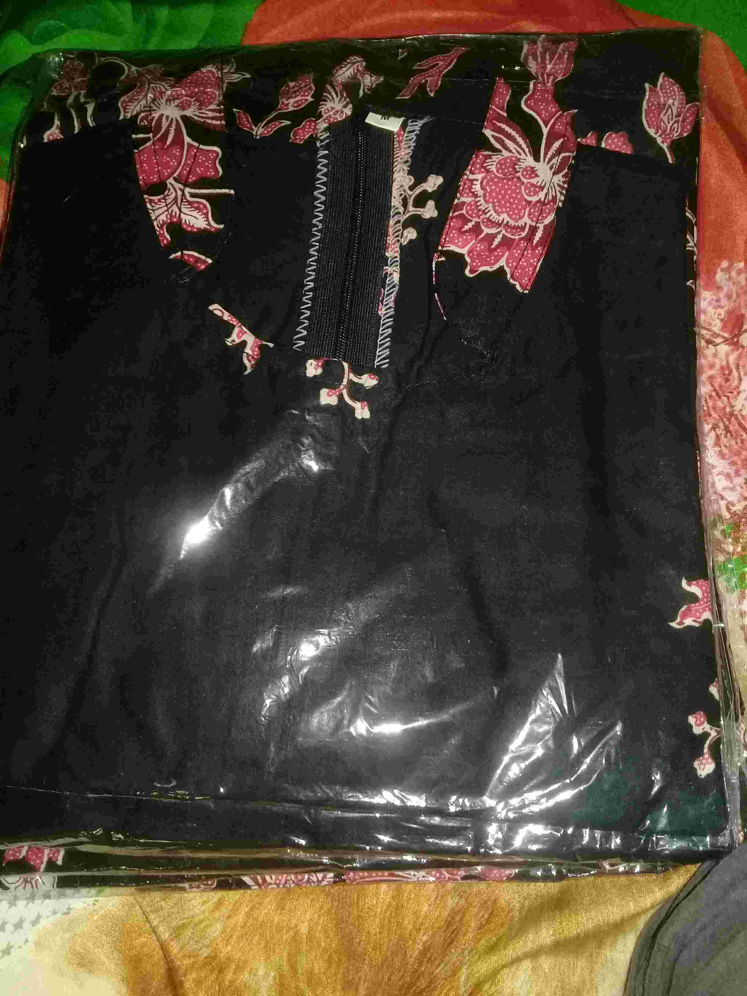 Batik Tunik Shibori Jumputan Terbaru Size S-3l / Hrb026 Yelbor Navbor / Biru Putih