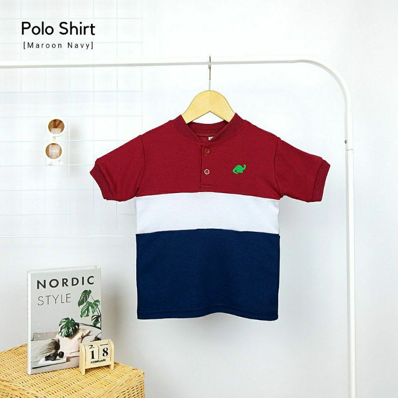 Kaos Polo Anak/Polo Shirt tree tone/Kaos polo anak 3 warna