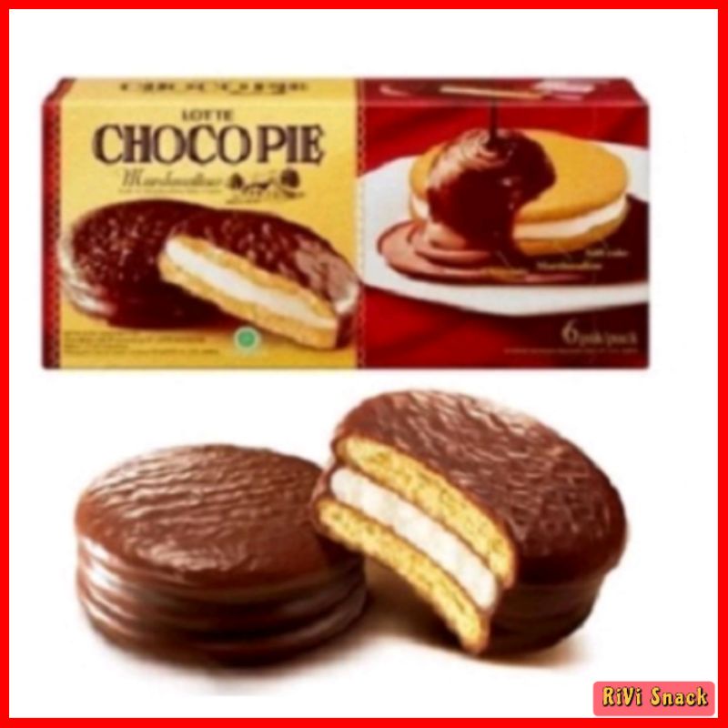 TERMURAH BIJIAN LOTTE CHOCO PIE MARSHMELLOW / SOFTCAKE / SOUVERNIR ULTAH