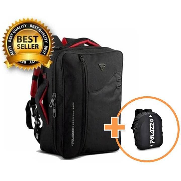 Tas Ransel Pria Backpack Laptop 14" Palazzo (GRATIS Raincover Palazzo) Original