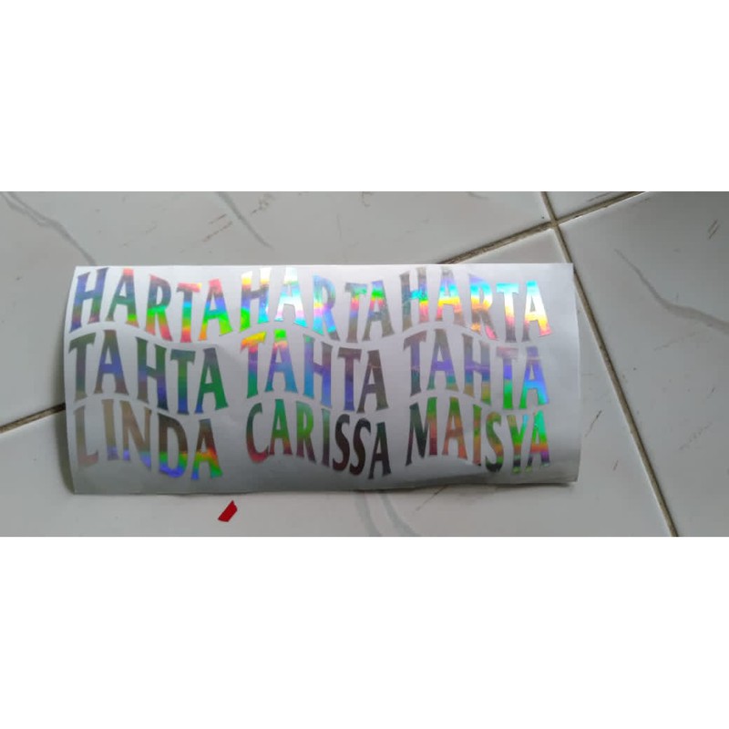 

sticker harta tahta hologram