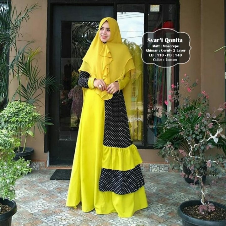 20 Inspirasi Baju Gamis Warna Hijau Lemon  Luciii Kuvsvet