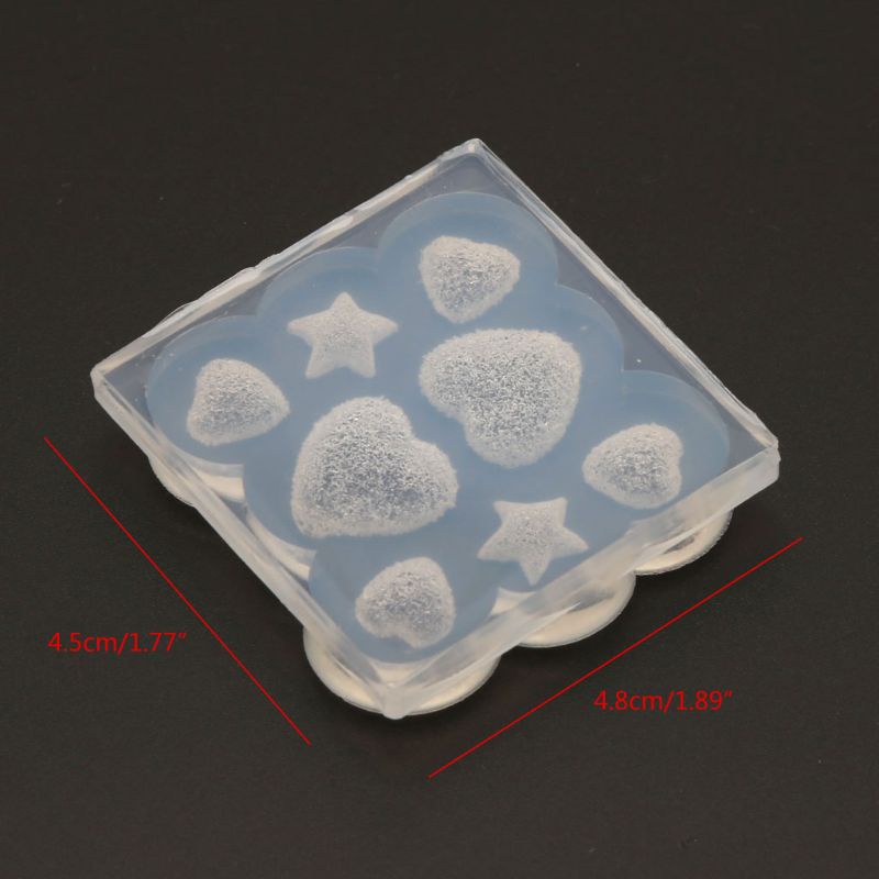 SIY  Sugar Star Heart Soft Candy Pendant Mold Gummy Candy Hairpin Slilcone Resin Mold