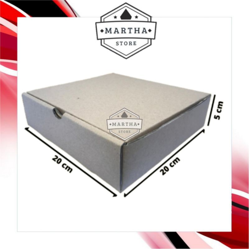 

Kardus Pizza Die Cut 20x20x5 Box packaging