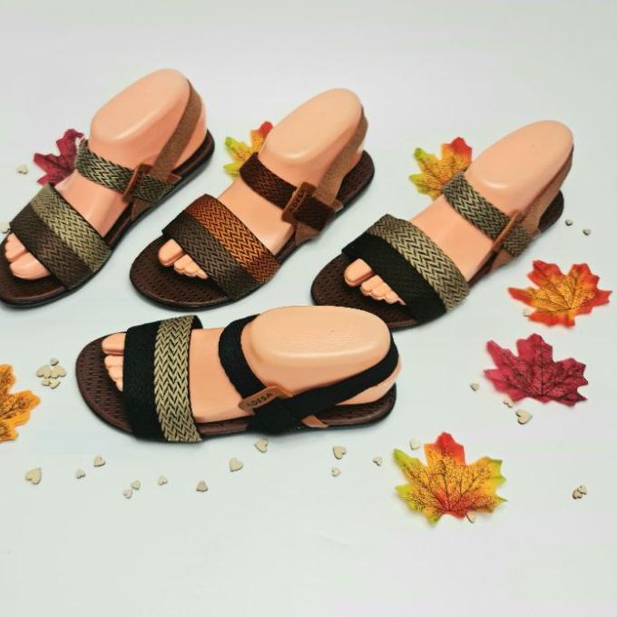 ۞ Let/Tali Belakang Elastis/Sandal Wanita Rajut Adesa Turki Selop 2 Warna ➧