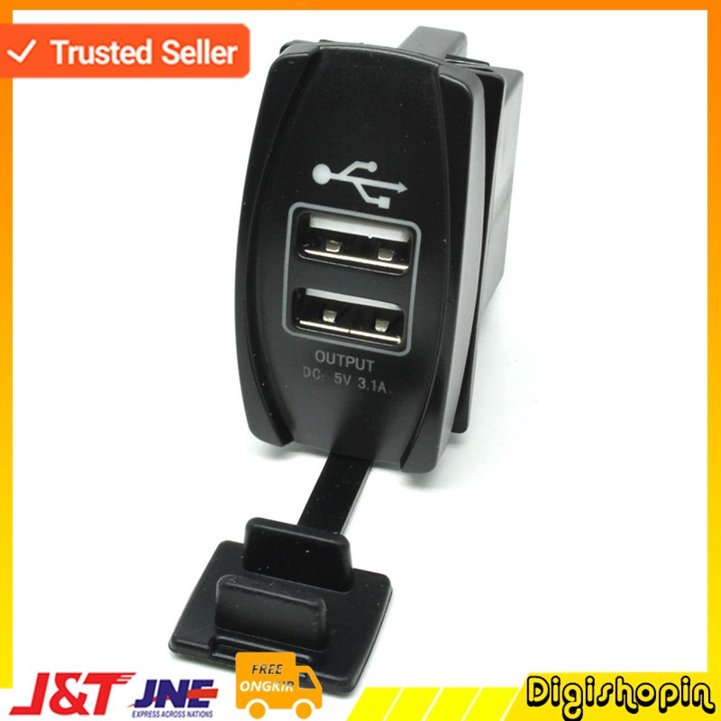 USB Charger Motor 2 Port DC 12-24V