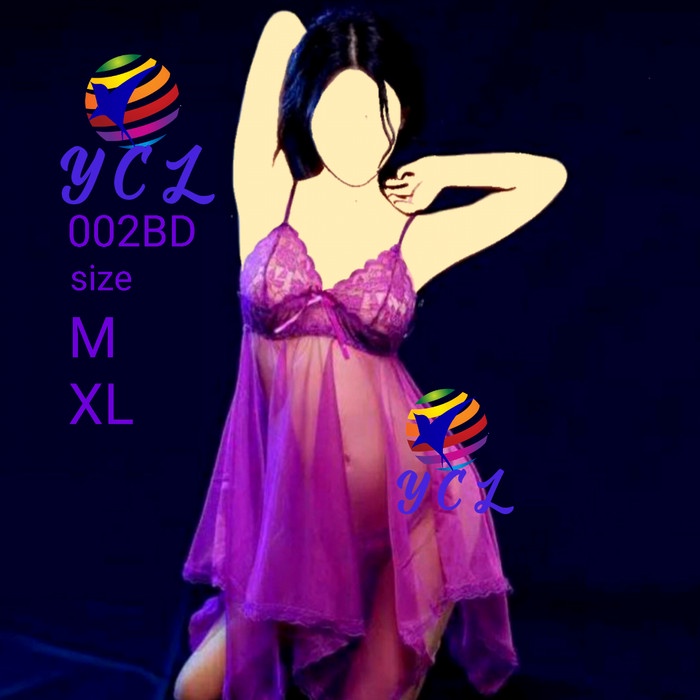 Lingerie Transparan / Babydoll Sexy / Baju Tidur Wanita - Merah, M