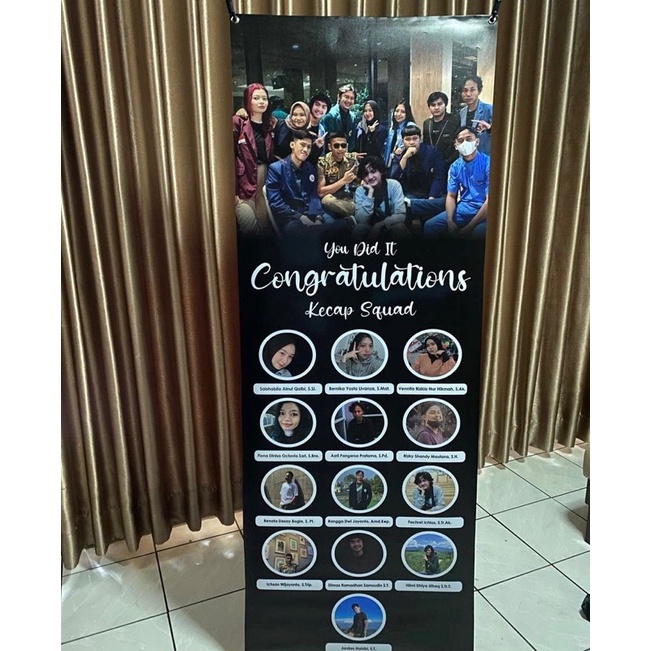 Y banner / Banner wisuda / X Banner