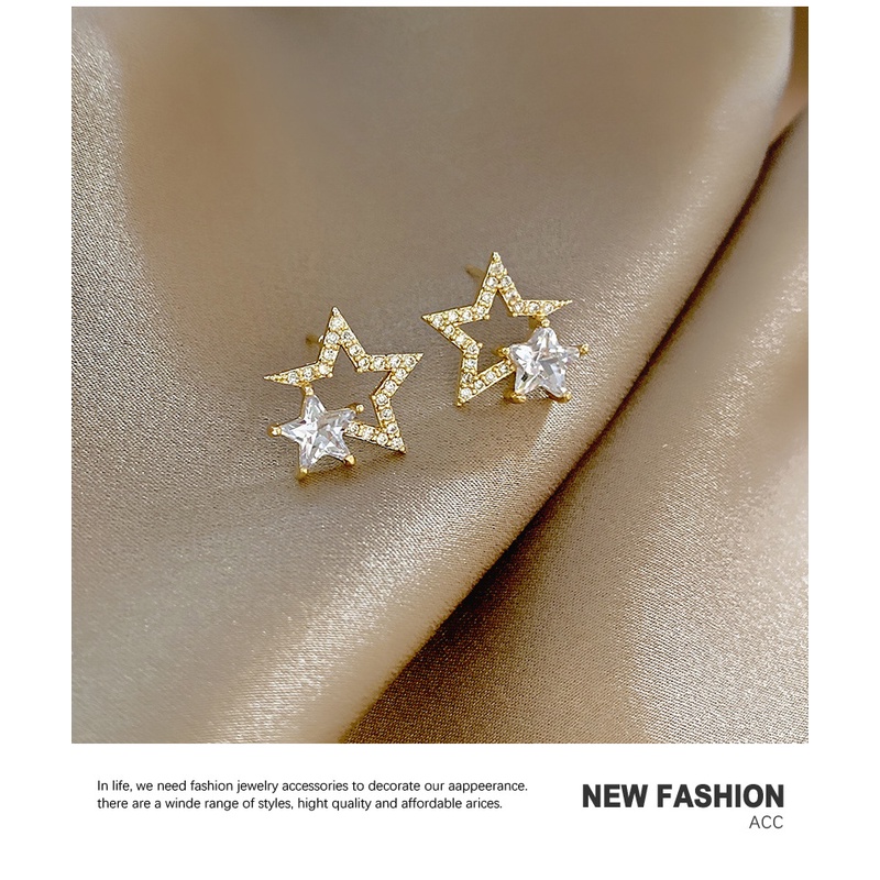 Anting AT230 Tembaga Lapis S925 , Unik Lucu Keren Fashion Wanita Elegant /Deluna/ BS