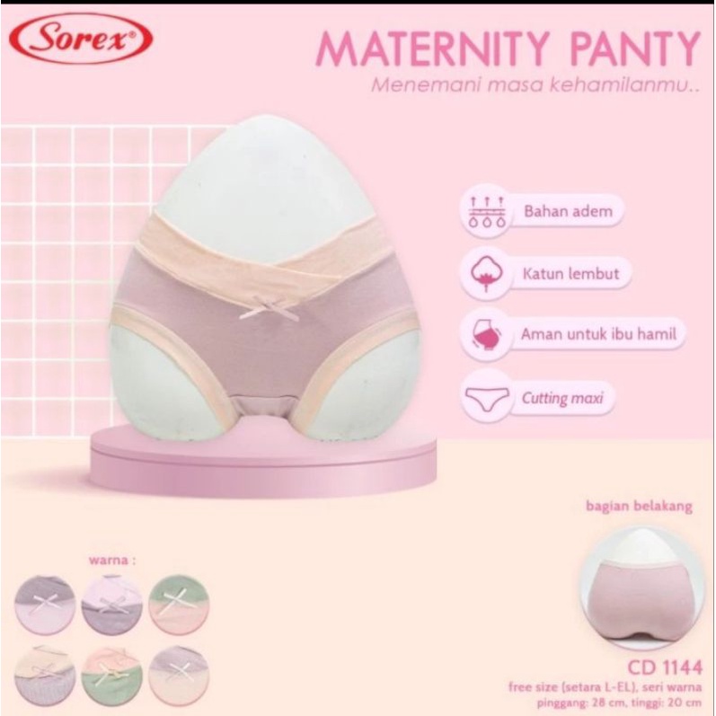 Celana dalam ibu hamil Sorex 1144 maternity panty