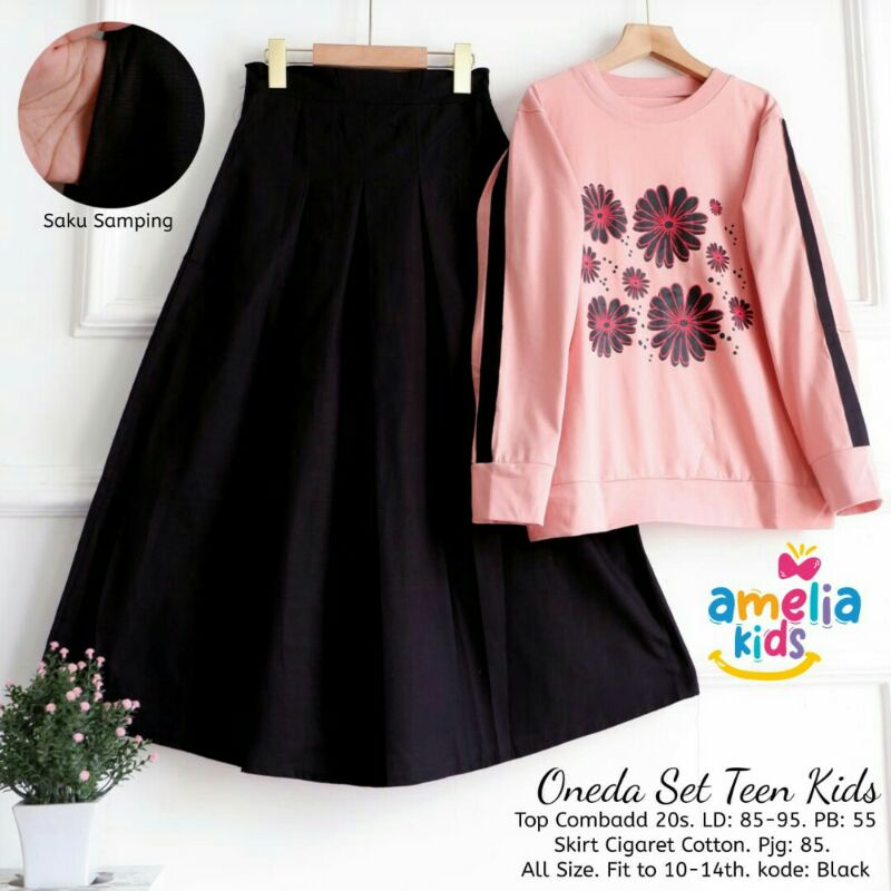 ONEDA, TRILY Set Kids Dress Ori Amelia