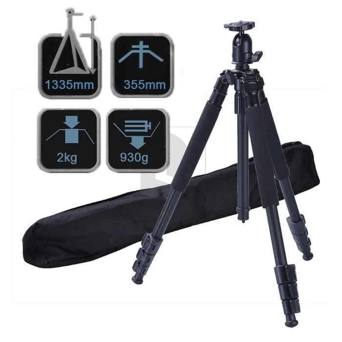 Weifeng Portable Lightweight Tripod Video   Camera   WF 3642B   Black