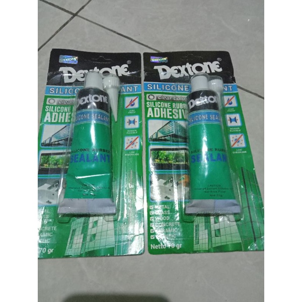 

Lem Dextone Silicon Sealant/Lem Kaca/Lem Aquarium 70gram